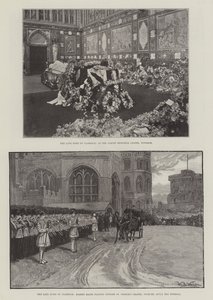 De overleden Hertog van Clarence door William Barnes Wollen